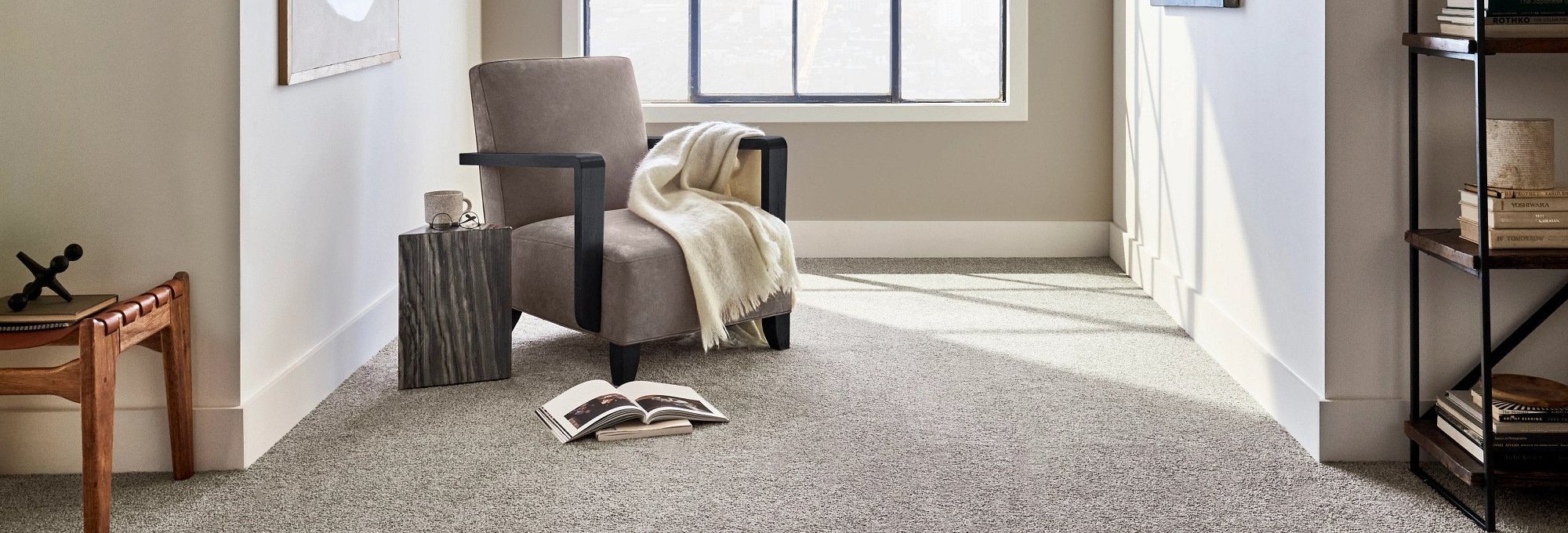 Armchair on carpet floor - Cut-Rite Carpets & Design Center in NY